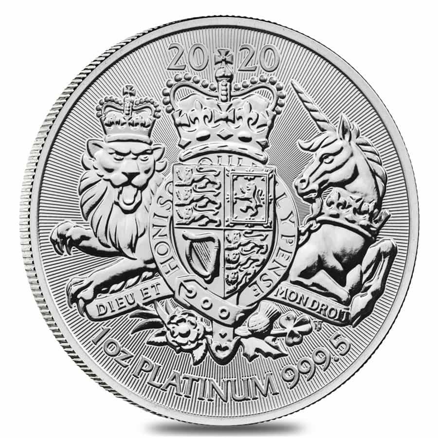 2020 Great Britain 1 oz Platinum Royal Arms Coin .9995 